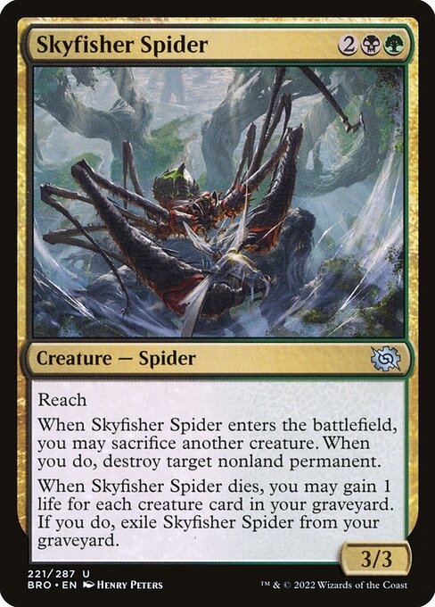 Skyfisher Spider card from BRO #221