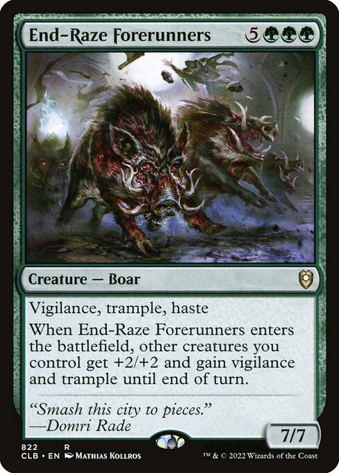 End-Raze Forerunners card from CLB #822