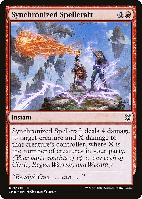Synchronized Spellcraft card from ZNR #168