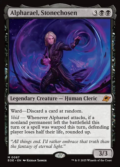 Alpharael, Stonechosen card from EOE #87