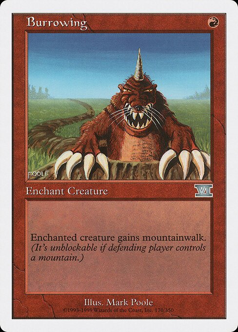 Burrowing card from 6ED #170