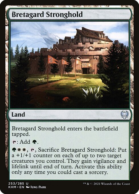 Bretagard Stronghold card from KHM #253