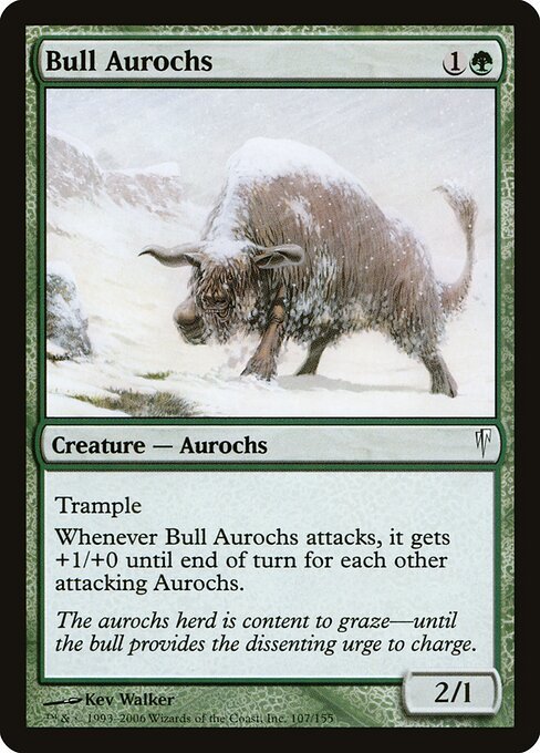 Bull Aurochs card from CSP #107