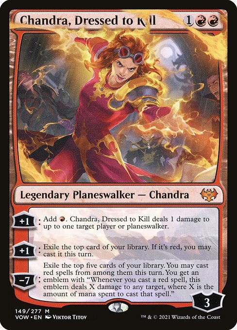Chandra, Dressed to Kill card from VOW #149