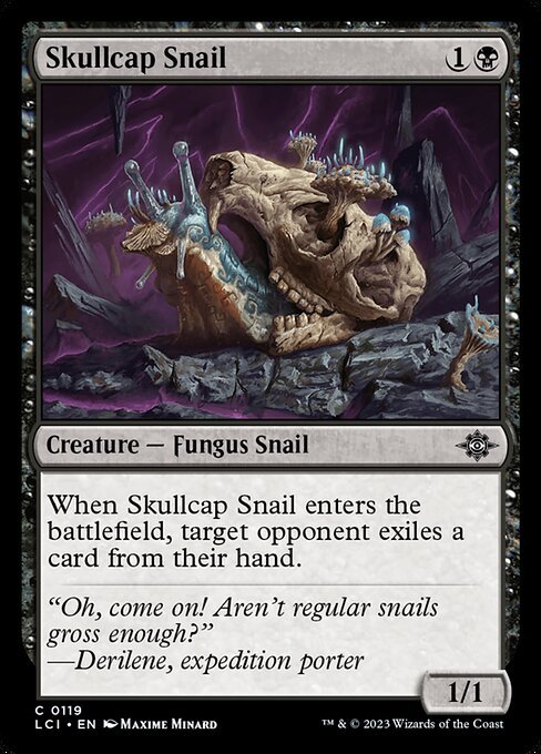 Skullcap Snail card from LCI #119