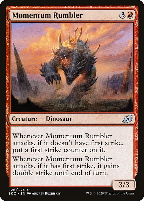 Momentum Rumbler card from IKO #126