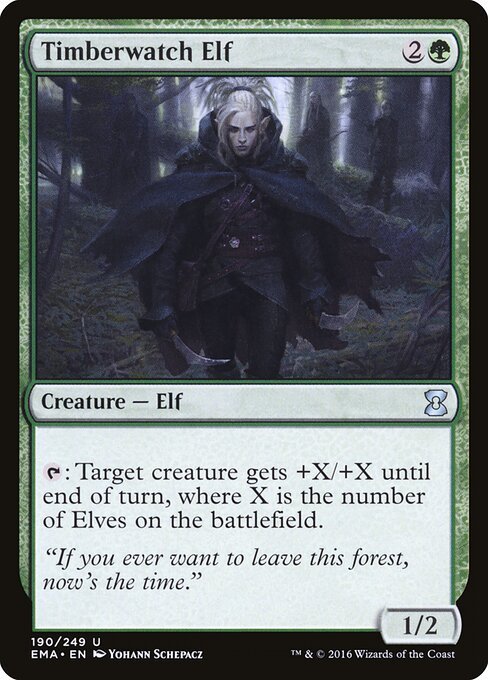 Timberwatch Elf card from EMA #190