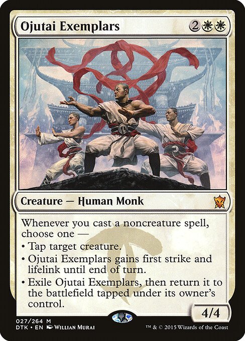 Ojutai Exemplars card from DTK #27