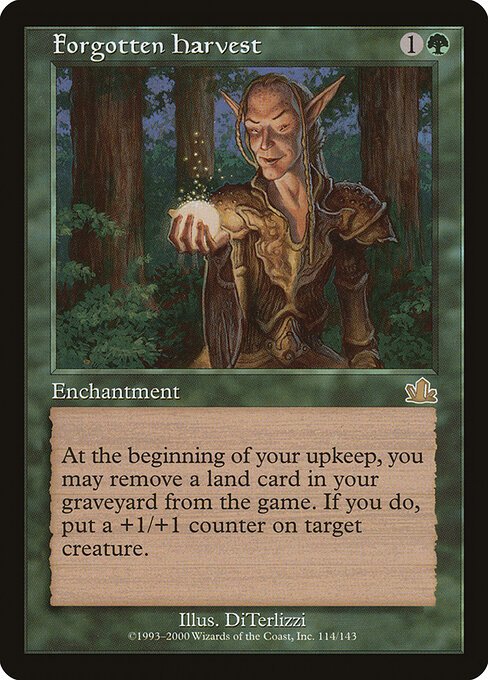 Forgotten Harvest card from PCY #114