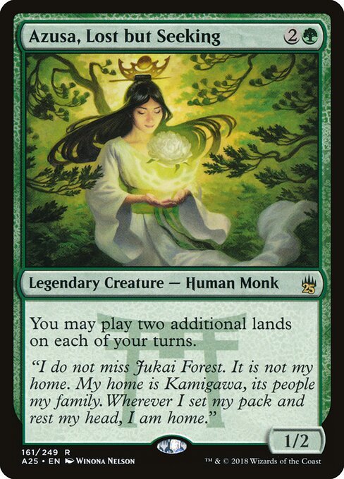Azusa, Lost but Seeking card from A25 #161