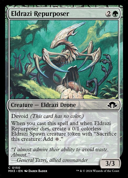 Eldrazi Repurposer card from MH3 #150