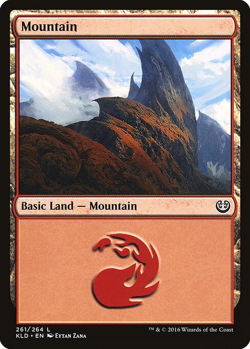 Mountain (261) card from KLD #261