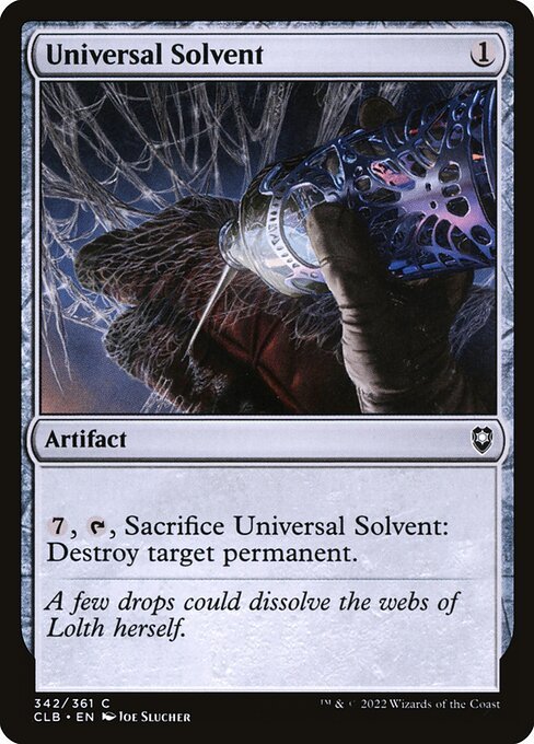 Universal Solvent card from CLB #342