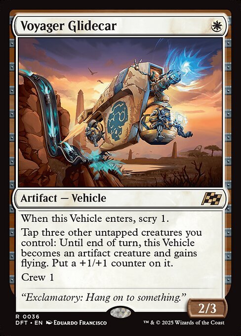 Voyager Glidecar card from DFT #36