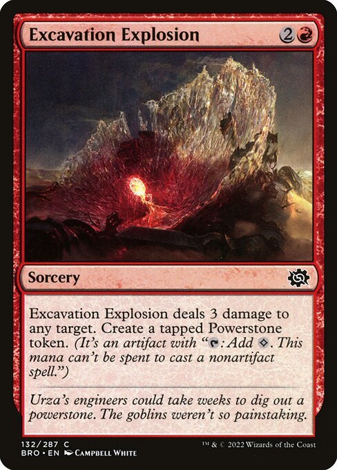 Excavation Explosion card from BRO #132