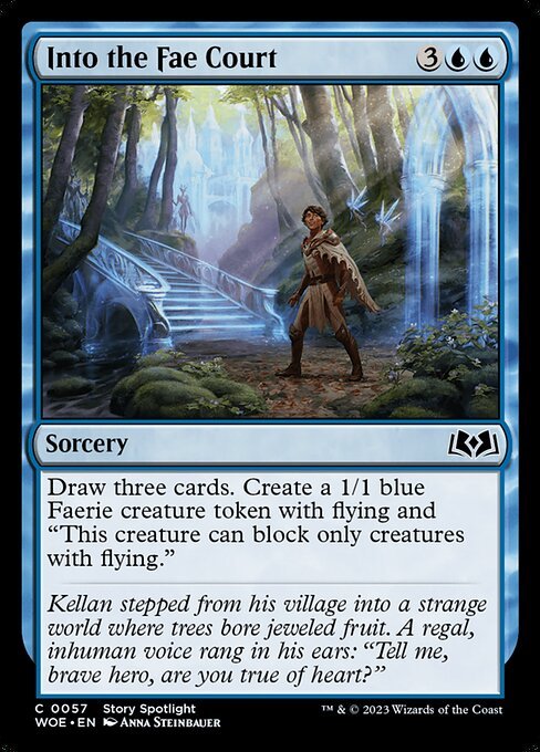 Into the Fae Court card from WOE #57