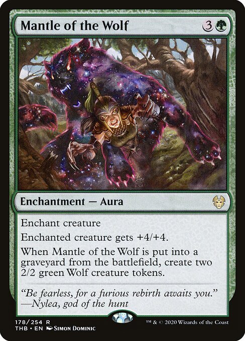Mantle of the Wolf card from THB #178