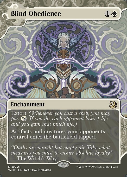 Blind Obedience card from WOT #1