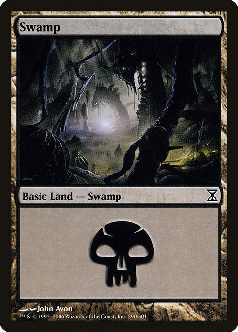 Swamp (290) card from TSP #290