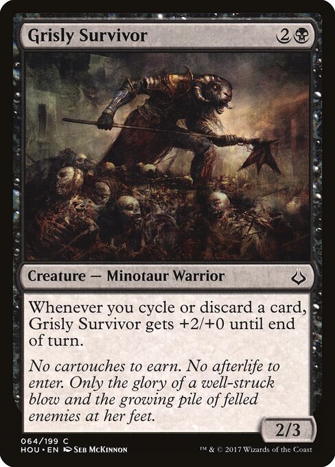 Grisly Survivor card from HOU #64