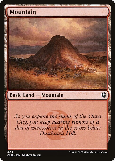 Mountain (463) card from CLB #463