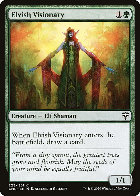 Elvish Visionary card from CMR #223