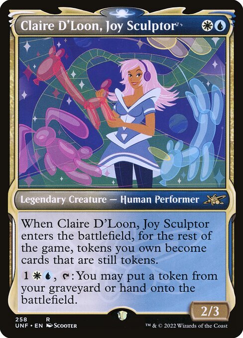 Claire D'Loon, Joy Sculptor card from UNF #258