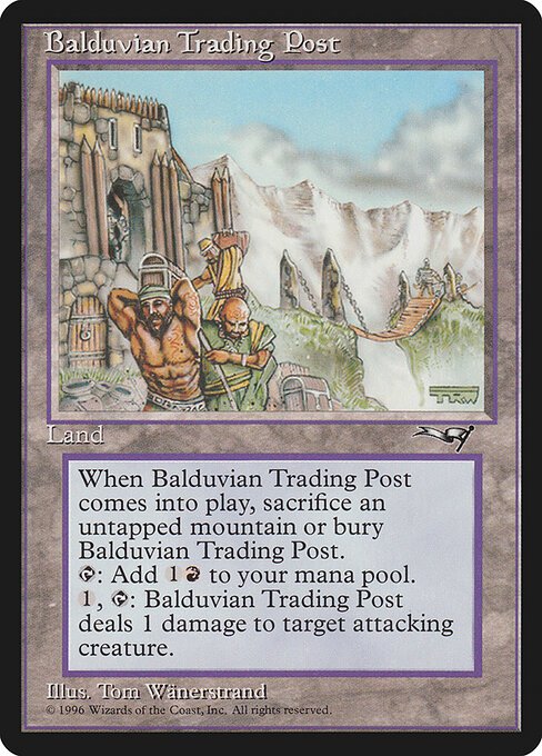 Balduvian Trading Post card from ALL #product-4106