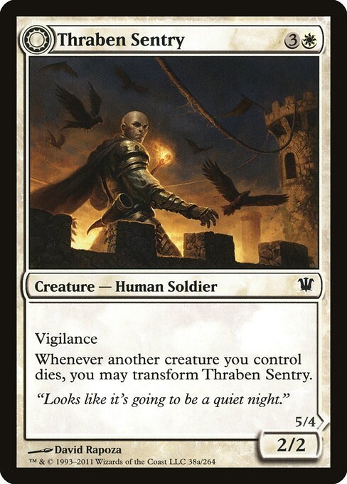 Thraben Sentry card from ISD #38