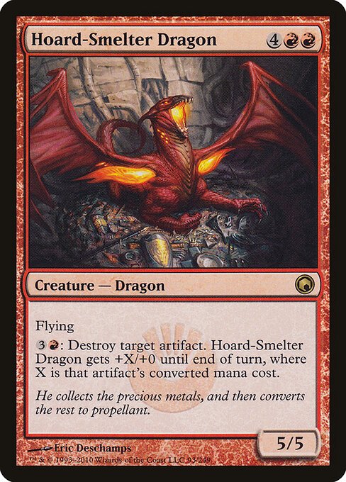 Hoard-Smelter Dragon card from SOM #93