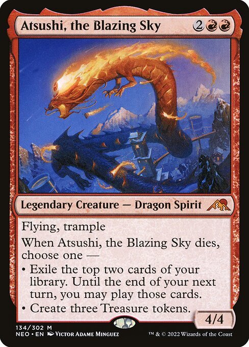 Atsushi, the Blazing Sky card from NEO #134