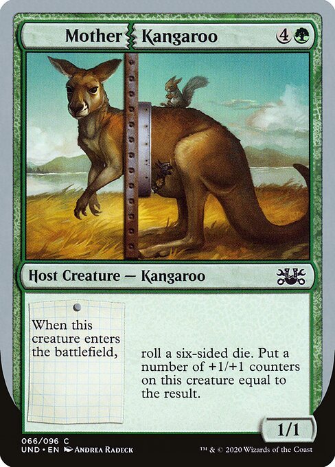 Mother Kangaroo card from UND #66