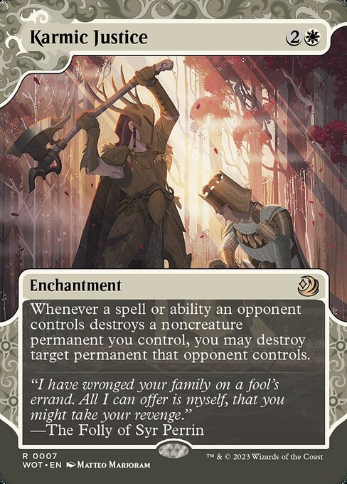 Karmic Justice card from WOT #7