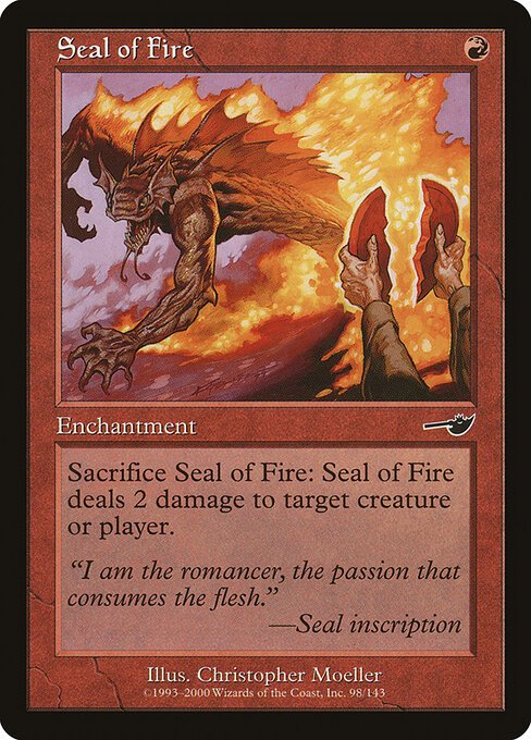 Seal of Fire card from NMS #98