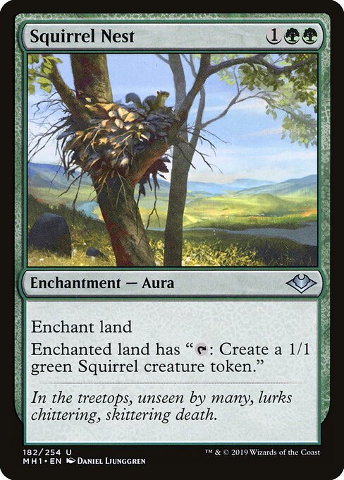 Squirrel Nest card from MH1 #182