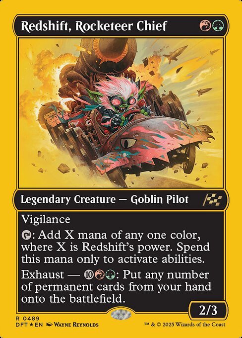 Redshift, Rocketeer Chief card from DFT #489