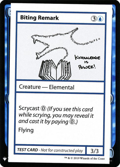 Biting Remark card from CMB1 #17