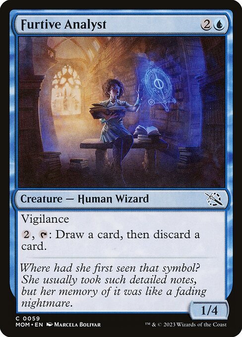 Furtive Analyst card from MOM #59