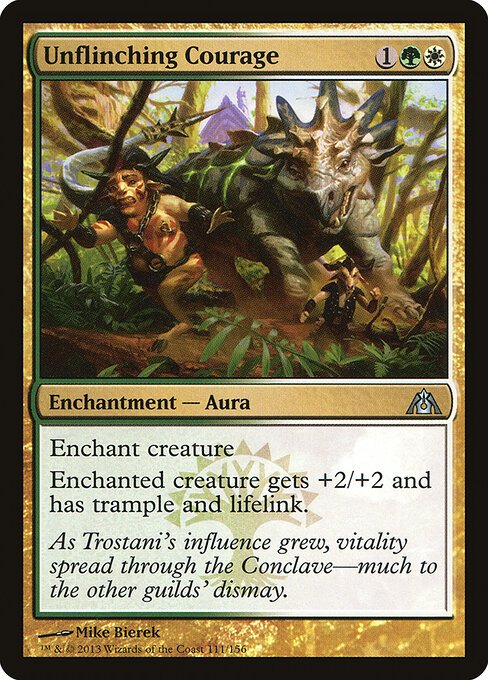 Unflinching Courage card from DGM #111