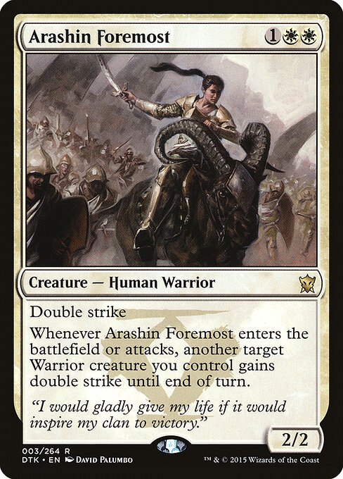 Arashin Foremost card from DTK #3