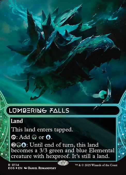 Lumbering Falls card from EOS #114