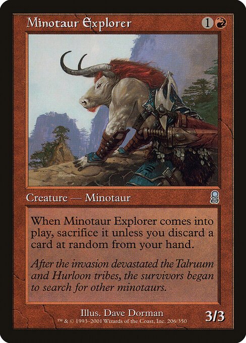 Minotaur Explorer card from ODY #206