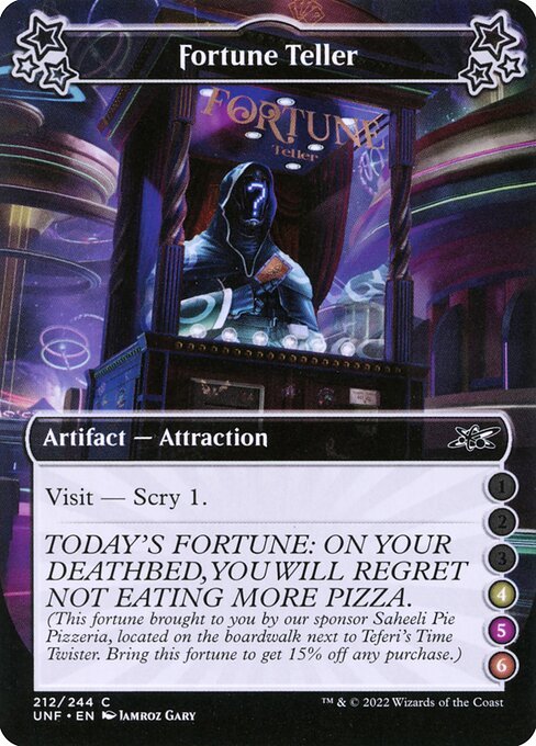 Fortune Teller card from UNF #212