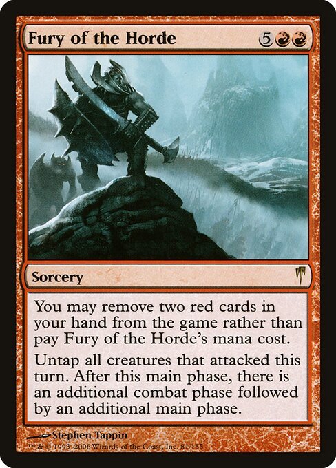 Fury of the Horde card from CSP #81