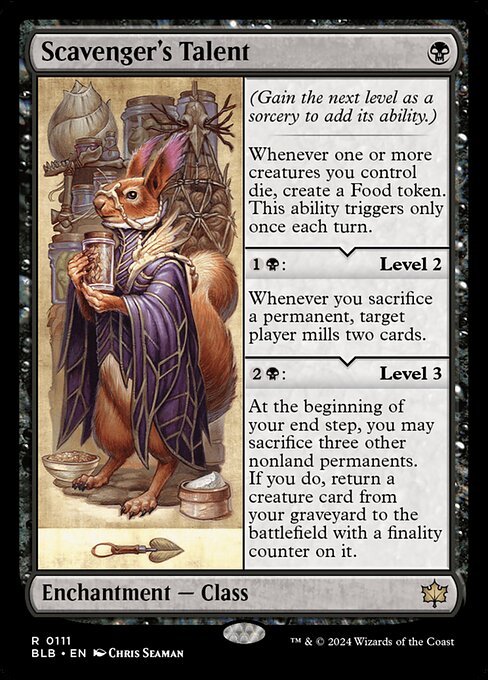 Scavenger's Talent card from BLB #111