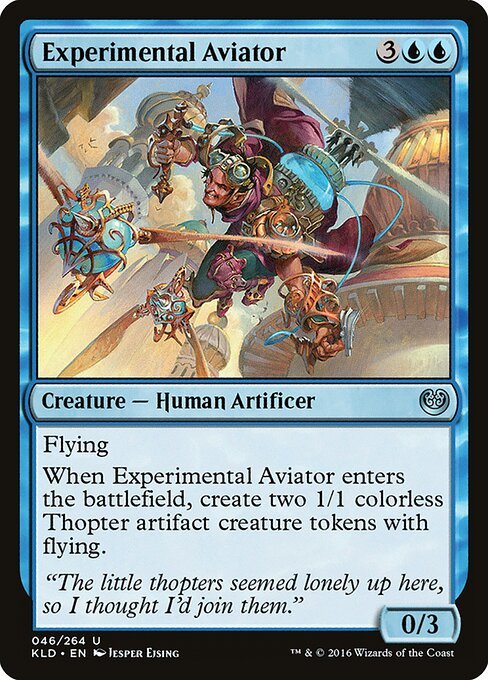 Experimental Aviator card from KLD #46