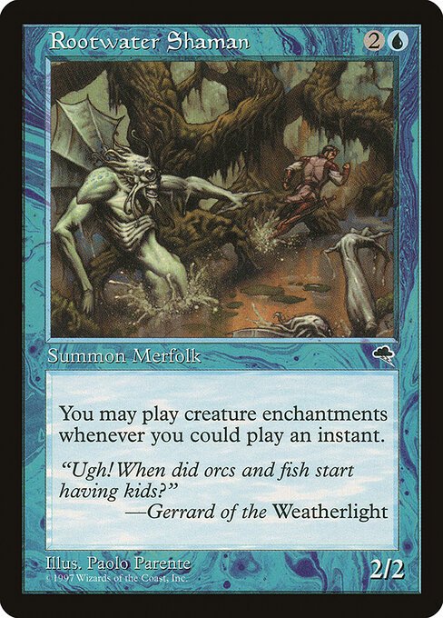 Rootwater Shaman card from TMP #84