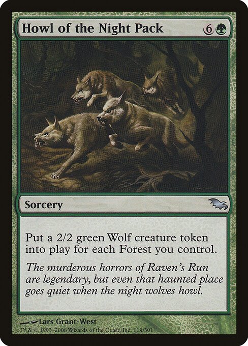 Howl of the Night Pack card from SHM #119