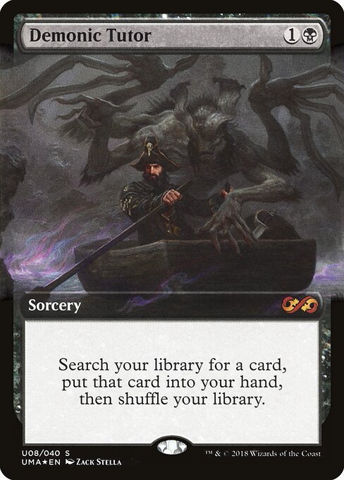 Demonic Tutor card from UMA-BT #U08