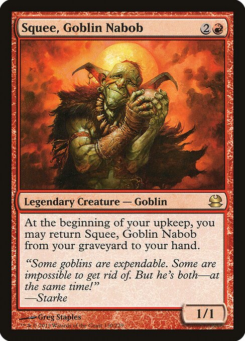 Squee, Goblin Nabob card from MMA #130